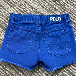 Polo by Ralph Lauren Girls Blue Denim Shorts.  Size 6.